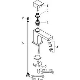 Hansgrohe Vernis Shape 70 chrom 71592000