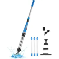 Vevor Poolsauger (32 L/min) Aufladbarer Poolreiniger, mit Verlängerungsstange,