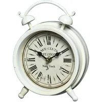 Ambiente Haus Tischuhr »Tischuhr aus Metall - weiß 16cm«,