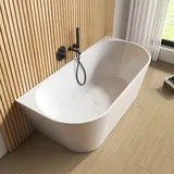 rivea Kanya Vorwand-Badewanne für individuelle Ab- und Überlaufsysteme L: 170 B: 80 cm, BR0061WH,