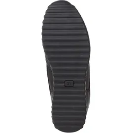 Marco Tozzi Damen Plateau Sneaker mit Lederanteil mit Schnürsenkeln, Schwarz (Black Comb), 38 EU