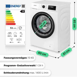 Bomann WA 7110 Waschmaschine (10 kg, 1400 U/min)
