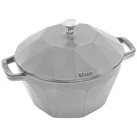 staub Cocotte "Diamond" in Grau - Ø 22 cm