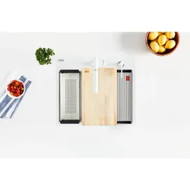 Franke Maris MRG 610-60 C Einbauspüle ab Unterschrank 70 cm, Glacier, Fragranite, Handbetätigung - INKL. - Weiß