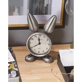 Beliani Tischuhr Silber