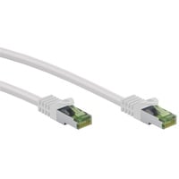 goobay GHMT-zertifiziertes CAT 8.1 Patchkabel, S/FTP PiMF weiß