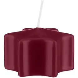 Sternkerzen Schwimmkerzen Bordeaux 35 x Ø 60 mm, 16 Stück