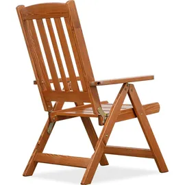 Konsimo Gartenmöbel-Set Hergestellt in EU und Handgefertigt "ALCES", braun, aus massivem Kiefernholz, 160/210x73x90 | 663x106x73 cm - Braun