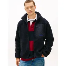 Tommy Hilfiger Sweatjacke »TEDDY FLEECE ZIP Through Übergangsjacke Herbstjacke Teddy Plüsch Soft Jacke