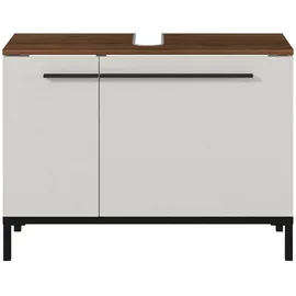 Casavanti Waschbeckenunterschrank Yonkers, Kaschmir/ Metall, 2 Fächer, 80x59x34 cm (BxHxT)