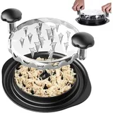 XVX - Hühnerfleischwolf, Hühnerfleischwolf mit Griff und rutschfester Basis, manueller Fleischwolf, manueller Fleischwolf für Huhn, Schwein, Rind