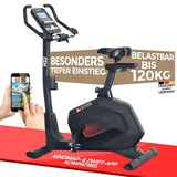 AsVIVA Heimtrainer & Ergometer H22 Pro Bluetooth I Deutsche Qualitätsmarke I Hometrainer mit Magnetmotor & Pulsmessung I inkl. Sportcomputer für Trainingsinfos I Take-To-Carry-System