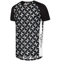 Trekkingjacke TRIGEMA "TRIGEMA Sport T-Shirt aus atmungsaktivem COOLMAX-Material", Damen, Gr. L, schwarz, 100% Polyester (recycelt), sportlich, Jacken
