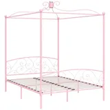 vidaXL Himmelbett-Gestell Rosa Metall 180 x 200 cm618260