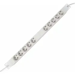 Kopp 933504017 PROFIversal 5+5-fach, Steckdosenleiste zwei getrennte Stromkreise, 2x Zuleitungen je 2, 5 m, mit Schutzkontakt-Winkelstecker, Farbe: