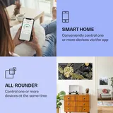 Klarstein Air Art Smart Infrarotheizung, Infrarot Heizung mit IoT/WiFi App-Steuerung, Erkennung Offener Fenster, Infrarotheizung mit Thermostat, He... - Bunt
