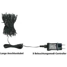 Montegoni LED-Lichterkette 10 m Kunststoff 100 LEDs Warmweiß