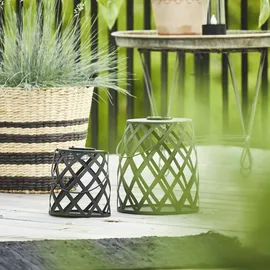 Star Trading LED Solarleuchte Calabria 20 cm warmweiß