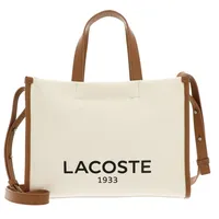 Lacoste Heritage Canvas Shopping Bag Natural Tan