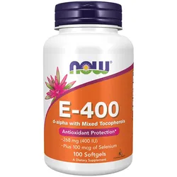 Now Foods Vitamin E-400 IU (100 Weichkapseln)