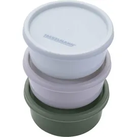 Fackelmann Snacking-Boxen 3er-Set 3,3 x 8 cm grün