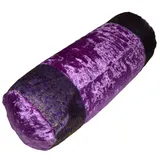 Deko-Kissenbezüge Nackenrolle Kopfkissen Kissenbezug Kissenhülle Samt Brokat Yogakissen Orientalisch (Violett)