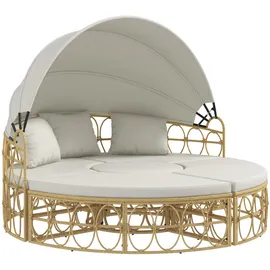 Outsunny Sonneninsel Set 4-tlg. Creme