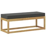 vidaXL Hocker Bank 115 x 43 x 45 cm Weiß