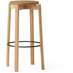 Audo - Passage Barhocker, H 75 cm Ø 33 cm, Eiche natur