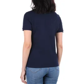 Lacoste Stretch Cotton Piqué Kurzarm-poloshirt - Marine 40