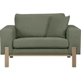 OTTO products Loveseat »Hanne Sessel mit Holzrahmen«, Verschiedene Bezugsqualitäten: Baumwolle, recyceltes Polyester grün