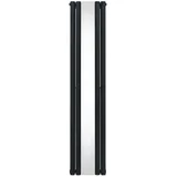 MonsterShop Röhrenheizkörper Oval 1800 x 380 mm grau matt