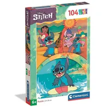 CLEMENTONI Disney Stitch Super Colour Puzzle (104)