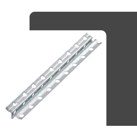 PROTEKTOR Schnellputzschiene 250 cm 6 mm Putzstärke 50 Stück Silber