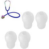 Stethoscope Ear Tips Replacement for Littmann Stethoscopes Compatible with MDF Stethoscope Ear Pieces Classic 3 Cardiology 3 & Cardiology 4,Cardiology III & IV & Littmann Stethoscope Parts (white)