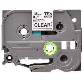 Brother TZE-141 18mm schwarz auf transparent
