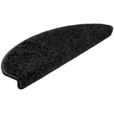 vidaXL Stufenmatten 30 Stk. Schwarz 65x21x4 cm