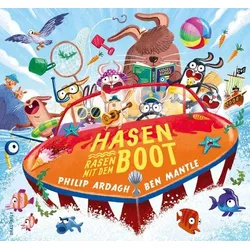 Hasen rasen mit dem Boot