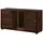 Massivmoebel24 Sideboard Akazie 145x40x78 dunkelbraun lackiert BARK #200