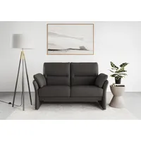 DOMO collection 2-Sitzer DOMO COLLECTION "Pina, schmale Armlehnen, mit Federkern, kompakt & elegant", grau, B:159cm H:95cm T:88cm, 100% Polyester, Sofas, Hoher Sitzkomfort, Luxus-Microfaser Lederoptik, grau, Breite 159 cm