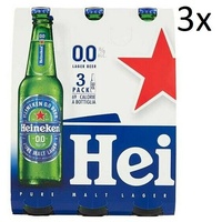 3x Heineken Pure Malt Lager Alkoholfreies Blondes Bier Birra Analcolica 3x33cl