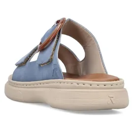 Rieker Bequeme Pantoletten für Damen, blau, 41 EU