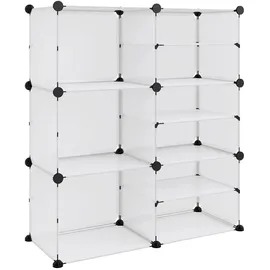 vidaXL Schuhregal 84 x 93 x 31,5 cm transparent / transparent
