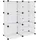 vidaXL Schuhregal 84 x 93 x 31,5 cm transparent / transparent