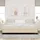 vidaXL Boxspringbett 200 x 200 cm Creme