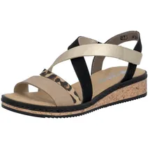 Rieker V3663 Damen Beige/Gold 41