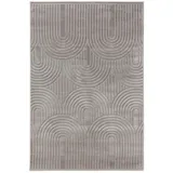 benuta Teppich, Grau, Kunststoff, Rechteckig, 200x300 cm, pflegeleicht, Teppiche & Böden, Teppiche