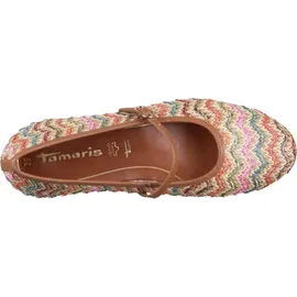 TAMARIS Ballerina Flechtoptik für Damen, bunt, Größe 39 EU