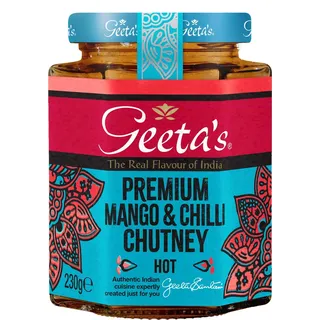 Geeta's Premium Mango & Chili Chutney 230g