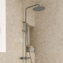 Herzbach Living Spa Duschsystem, Thermostat, 23.988250.1.06,